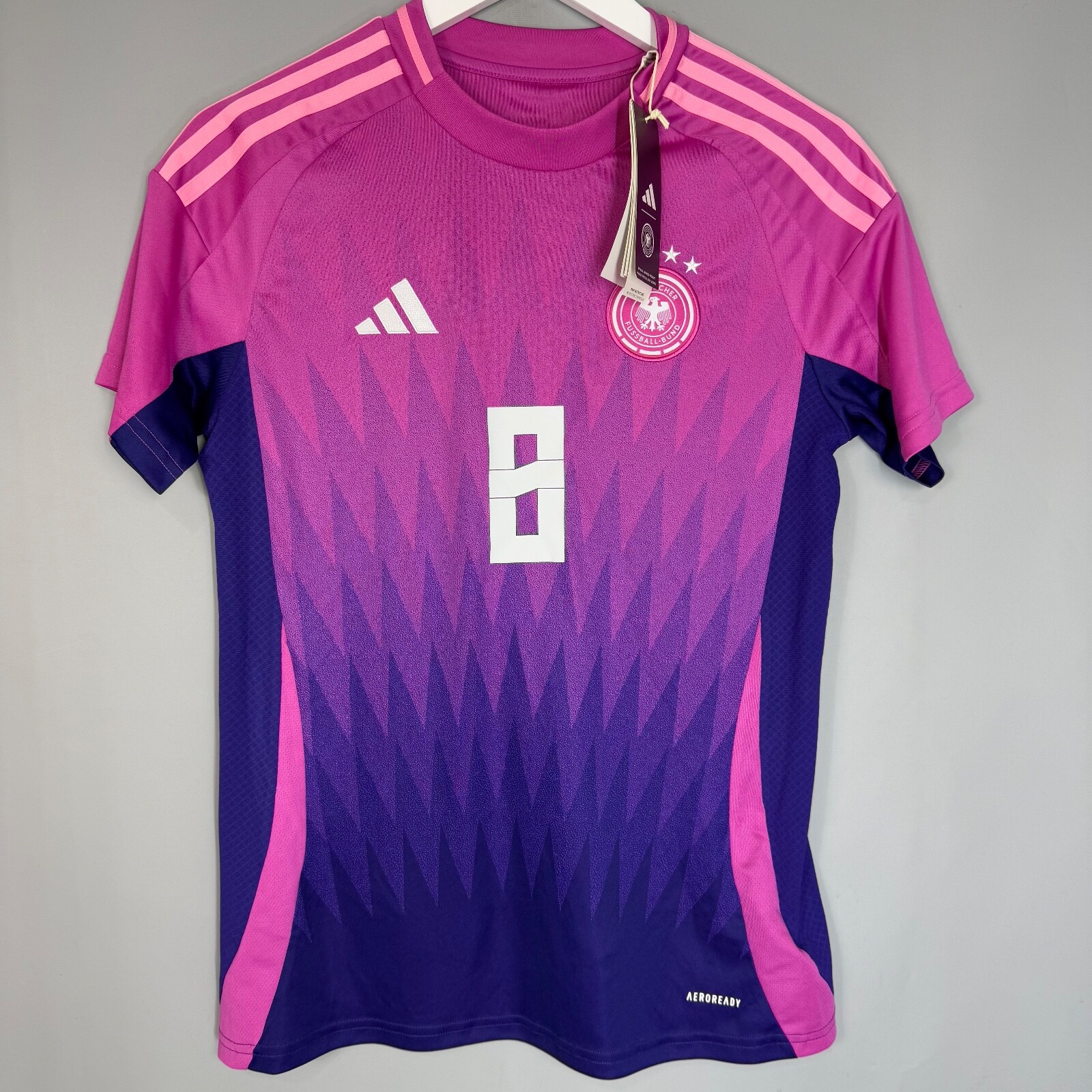 GERMANY 2024 2025 AWAY FOOTBALL SHIRT #8 KROOS ADIDAS