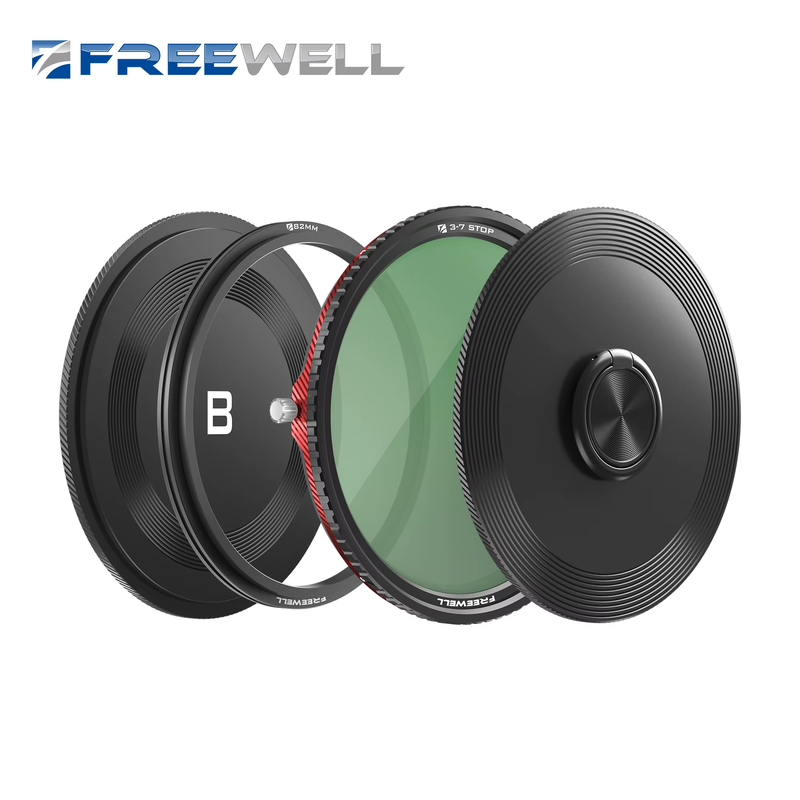 V2 Magnetic Hybrid VND/CPL 3-7 Stops Filter - Digital Cameras Premium Quality Ad