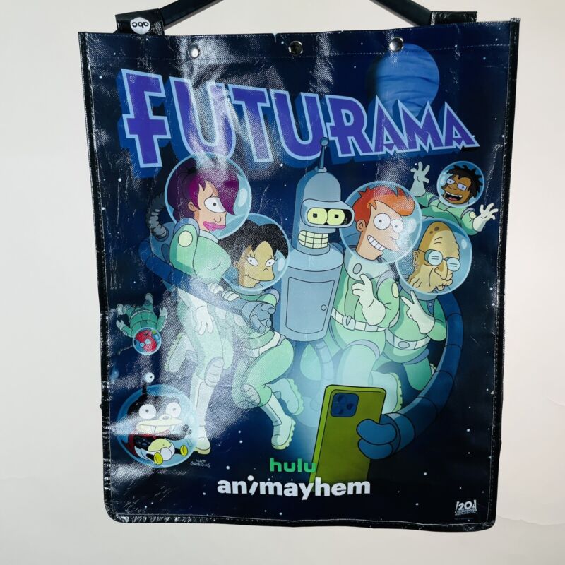 SDCC 2023 Exclusive FUTURAMA Reusable Comic Con Swag Bag Hulu Animayhem