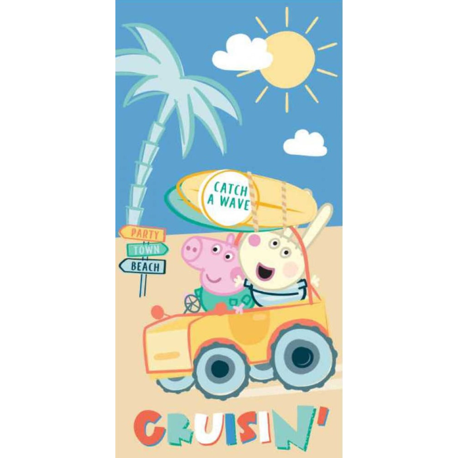 Peppa Wutz Handtuch 70x140 Kinder Badetuch Strandtuch Baumwolle XXL Peppa Pig