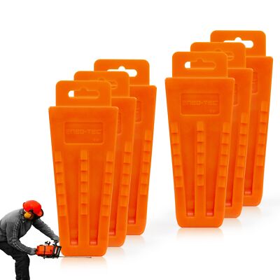 6 pack Tree Felling Wedges with Spikes for Safe Tree Cutting (5.5'', 6)