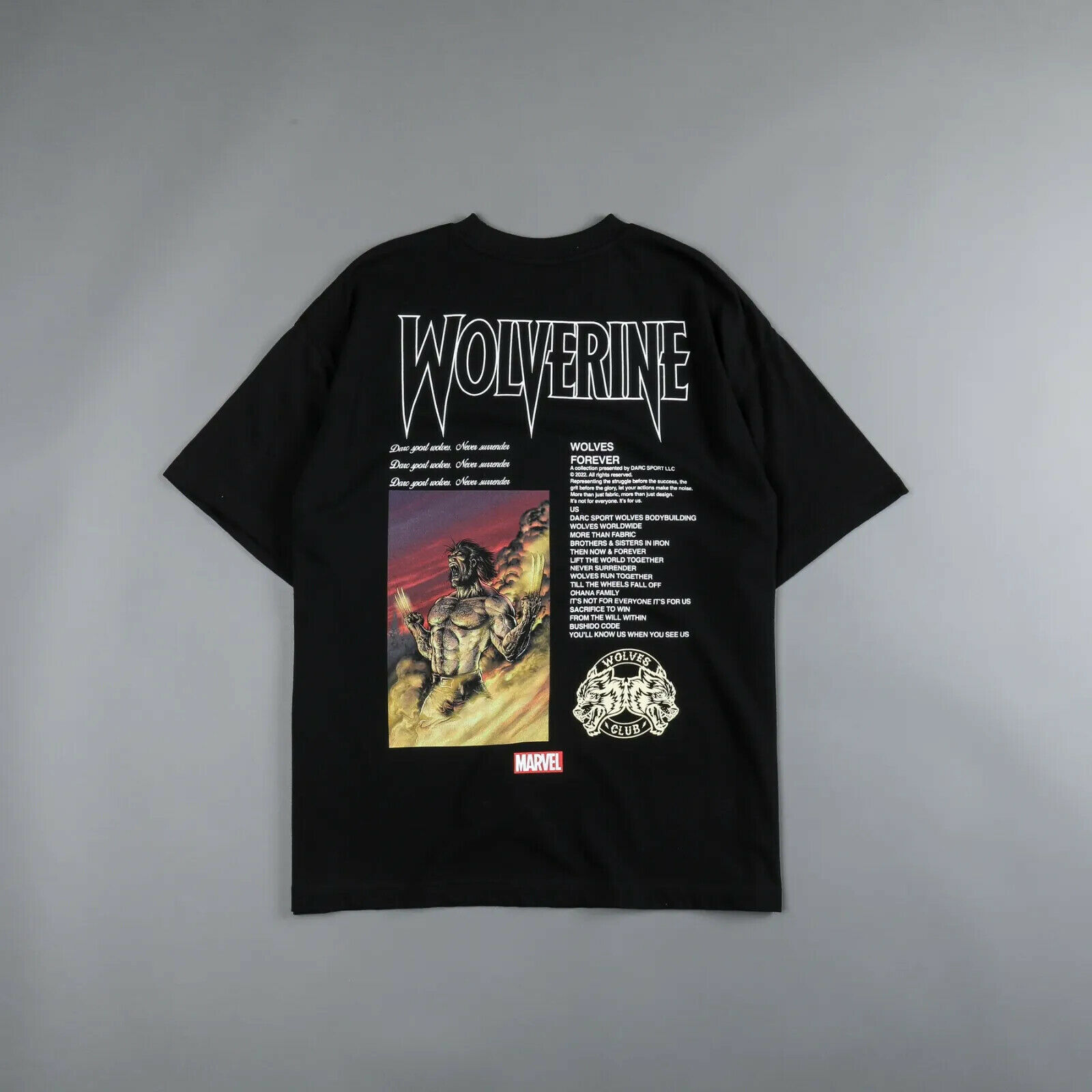 Darcsport Darc sport 　marvel マーベル　半袖　新品 Darc Sport x Marvel Wolverine 