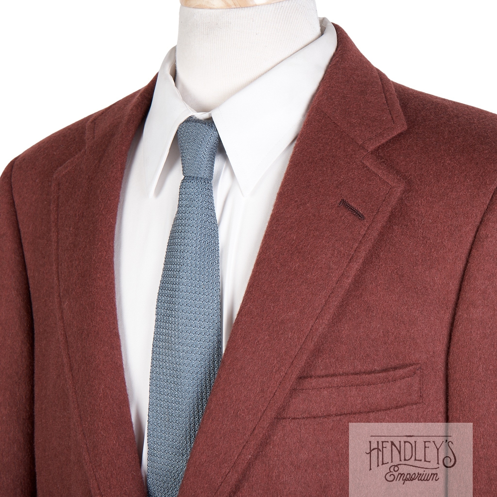 Mahogany Red Camel Hair Sport Coat 40R by KF&S Exquisite Scottish Flannel USA