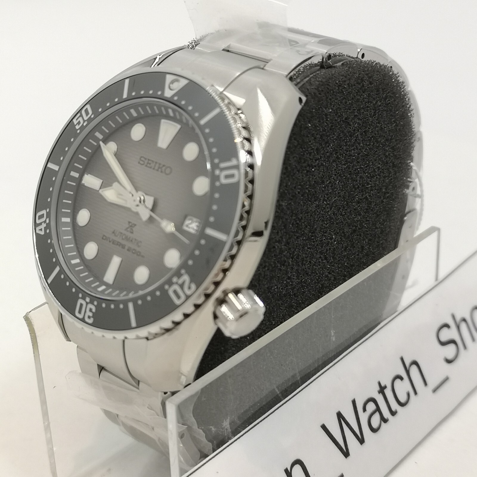 Pre-owned Seiko Prospex Diver Scuba Sbdc177 Black Mechanical Automatic Men Watch Box