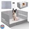 HQ4US 4LEGS Dog Litter Box, Pee Pad Holder Foldable, Indoor Dog Potty Tray for Puppy and Medium Dogs, High Walls, Seamless, No Assembly, Waterproof, Easy to Clean, No Spill,Portable for Travel