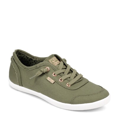 Women's Skechers, BOBS B Cute Sneaker 33492-OLV Olive Canvas Fabric