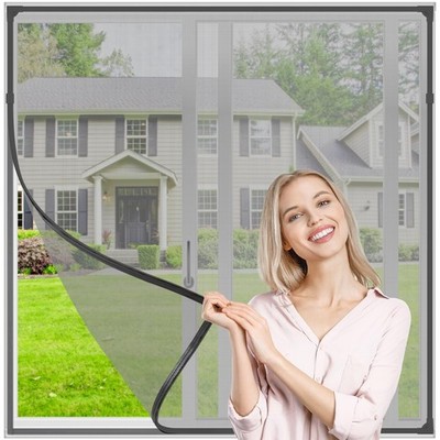 Window Nets to Keep Bugs Out, MOEGFY Magnetic Fly Screens for Windows, Adjustabl