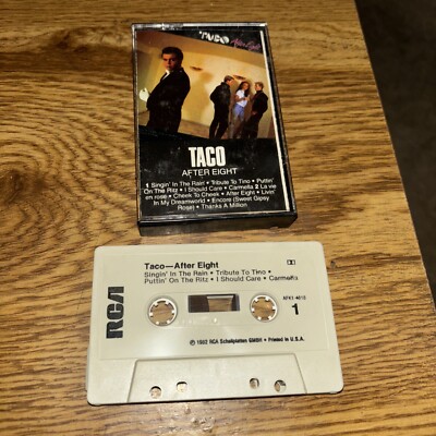 Taco After Eight Cassette 1982 RCA  AFK1-4818 Puttin' on the Ritz