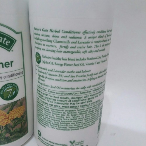 Nature's Gate - Daily Cleanse Herbal - Wholistic Vegan Conditioner - 18 fl. 2Pks