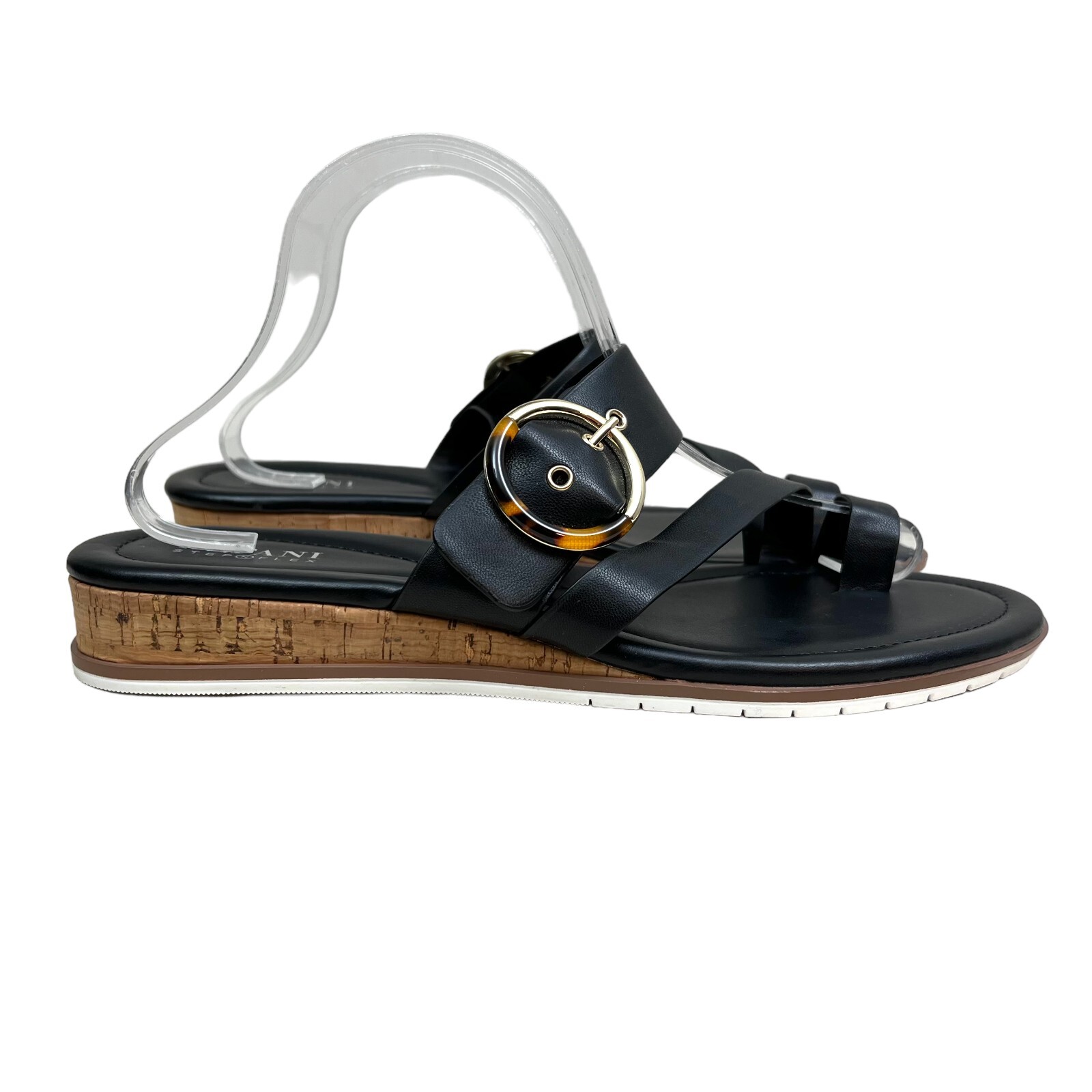 Alfani Step N Flex Maudd Wedge Slide Sandal Toe Loop Buckle Women Size 11M