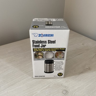 Zojirushi Stainless Steel Food Jar SW-EAE50 for Hot or Cold 16.9 oz 