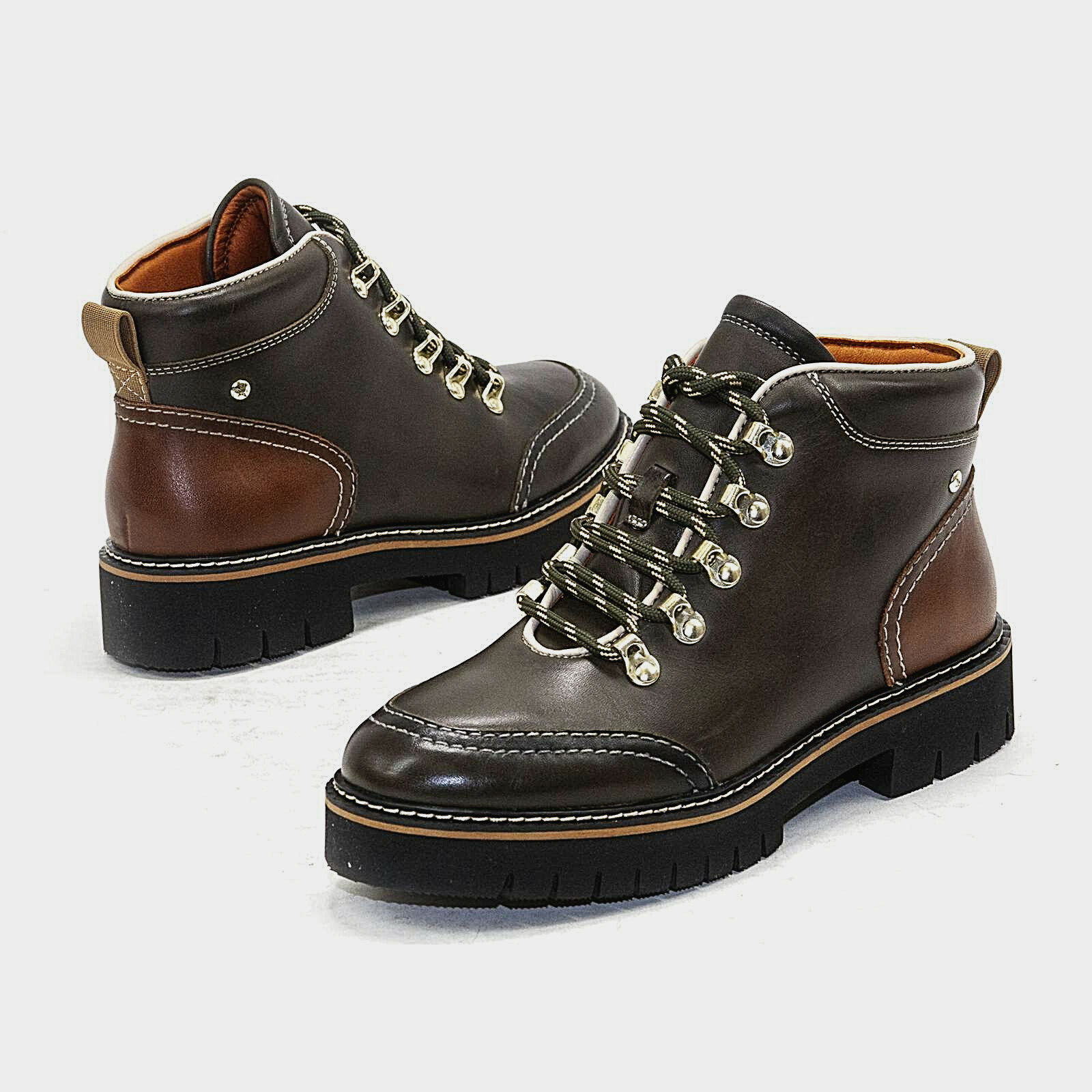 

Женские кожаные ботильоны Pikolinos Aranda, повседневные походные ботинки W0M, НОВЫЕ, Arcilla, Aranda