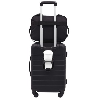 Set With Cup Holder Usb Port And Phone Holder Black 2 Piece 