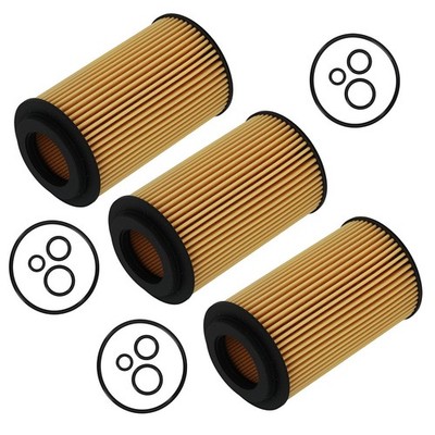 3x Engine Oil Filter Kit for Mercedes-Benz M-Class W163 W164 2005-2011 HU718/5X