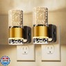 L LOHAS LED Night Light,Dimmable Night Lights Plug into Wall, 2 Pack Acrylic Nightlight with 0-100 LM Adjustable Brightness, 3000K Plug in Night Light with Dusk to Dawn Sensor, for Bathroom Hallway