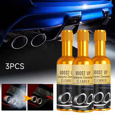 3PCS Car Engine Catalytic Converter Vehicle Cleaner Deep Cleaning Multipurpose