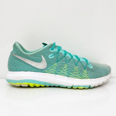 Nike Girls Flex Fury 2 820287-300 Синие кроссовки для бега Размер 5,5 лет