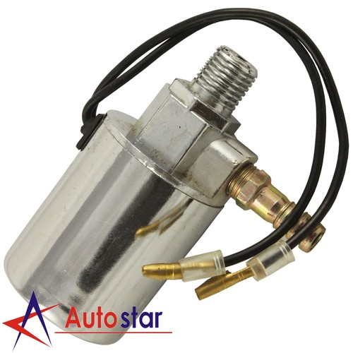 New Chrome 12V 24V Train Truck Air Horn Electric Solenoid Valve Heavy Duty 1/4"