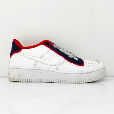 Nike Boys Air Force 1 Low LV8 DBL BV1084-101 Белая повседневная обувь Кроссовки Размер 5Y