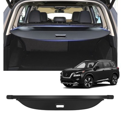 Fits 2021-2024 Nissan Rogue Retractable Rear Trunk Cargo Cover Luggage Shade
