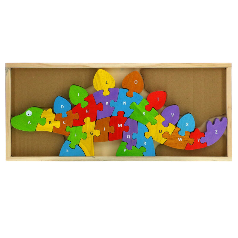 Dino A To Z, Teach & Play Puzzle, 2+ Years, 25 Piece Set