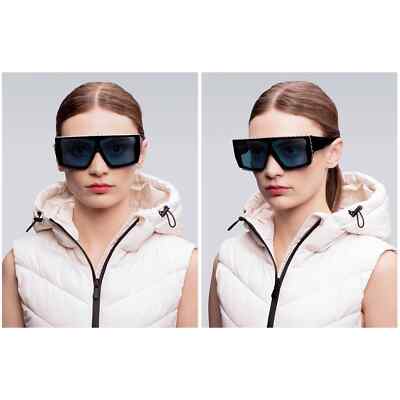 Pre-owned Dita Subdrop Dts 429-a-01 Black - Silver Cobalt Blue Lens Large Sunglasses