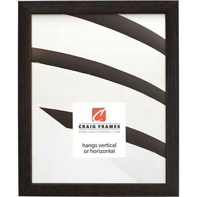 Craig Frames Farmhouse Essentials Tall, .75'' Gallery Black Wood Picture Frame