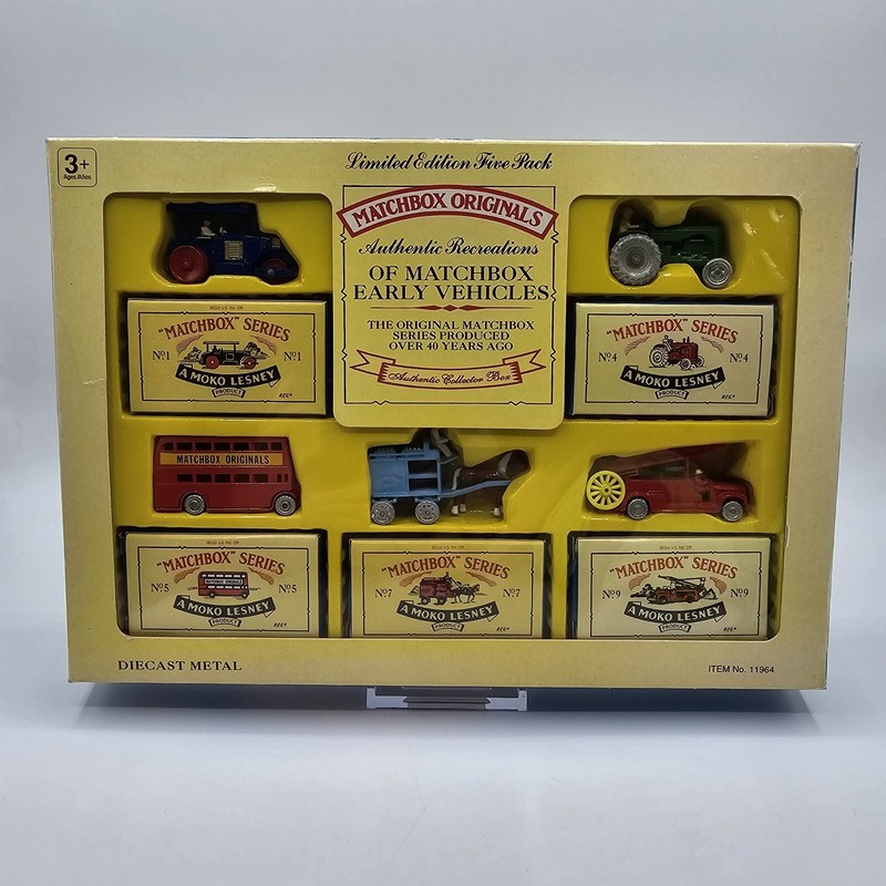 Vintage 1992 Limited Edition 5-Pack Matchbox Originals Authentic Recreations Neu