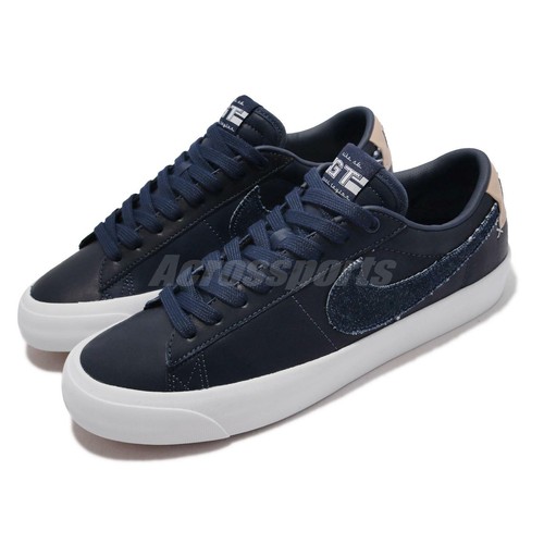 

Nike Zoom Blazer Low Pro GT PRM SB Midnight Navy Men Skate Boarding DM8890-400, Серый, Zoom Blazer Low Pro Gt Prm