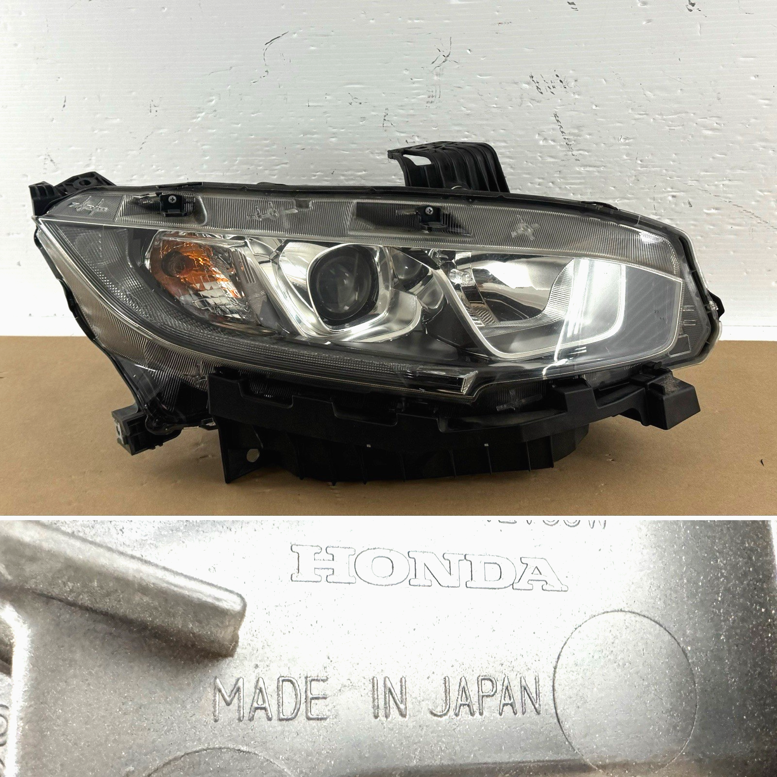 2016-2018 Honda Civic Headlight Halogen Passenger Side GENUINE OEM made in Japan