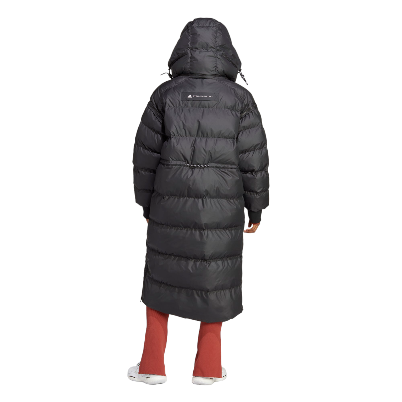 Adidas Stella McCartney Black Long Padded Winter Puffer Coat