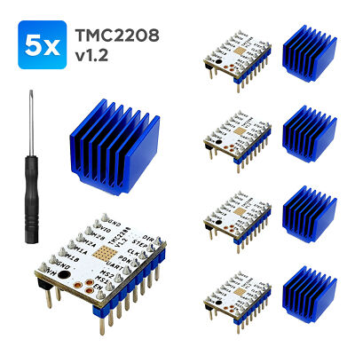 5x TMC2208 V1.2 UART Ultra Silent Schrittmotortreiber 3D Drucker Printer