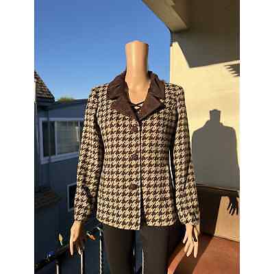 Dragon Collection Women s Houndstooth Blazer Size: 40 S/M