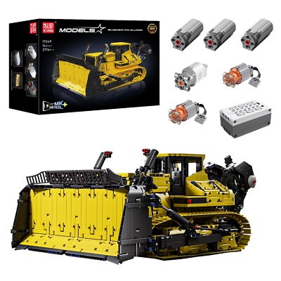 Mould King 17049 Bulldozer Remote Control Truck Model Building Block Toy MOC