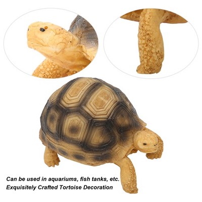 Tortoise Ornament Pet Animal Figurine Resin Home Decoration For Fish Tanl Aquari
