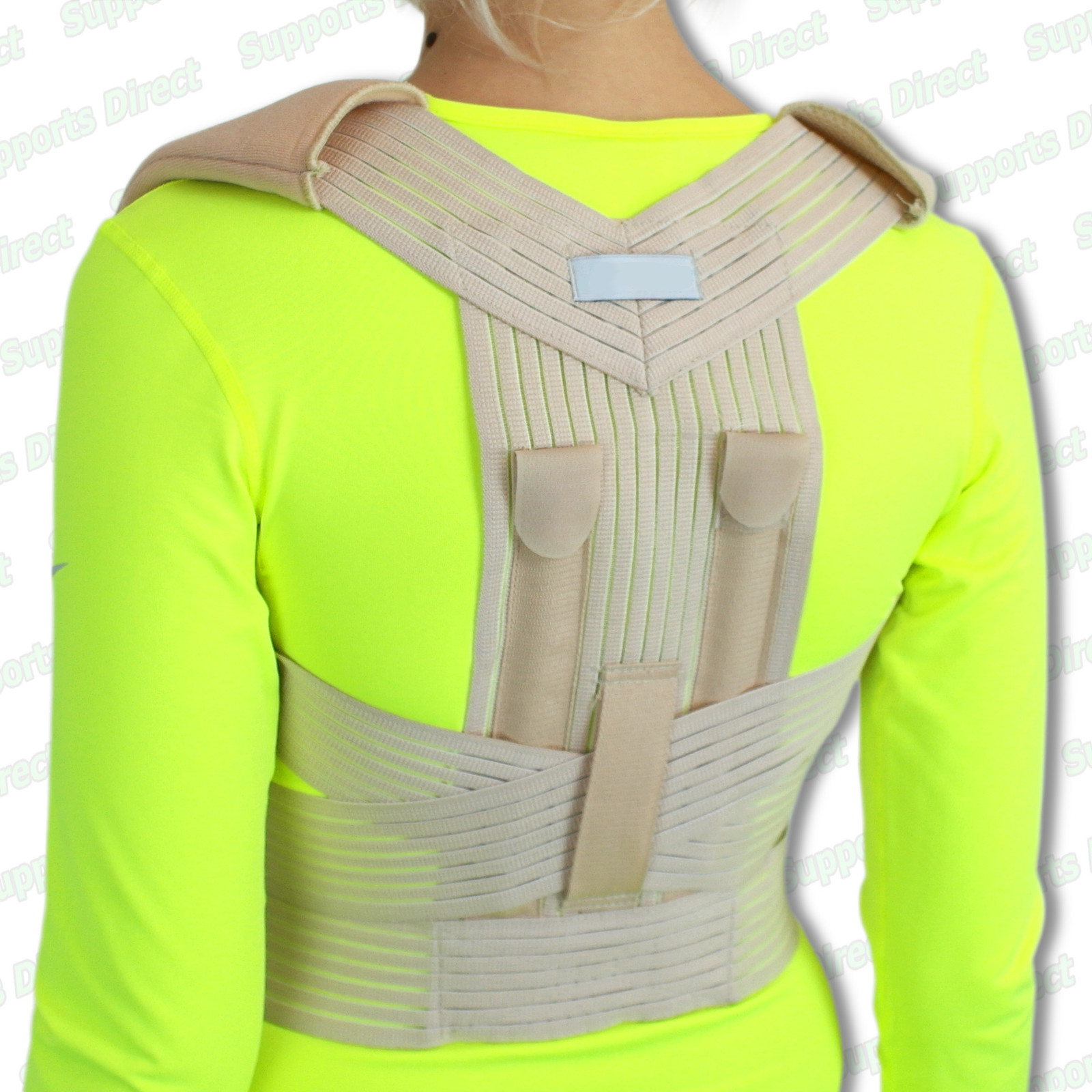 Bad Posture Corrector Brace Back Lumbar Shoulder Problems Good Proper Support eBay