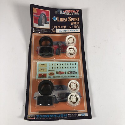 Fujimi 1/24 Scale Wheel & Tyre Linea Sport Wheel Tire & Wheel Set