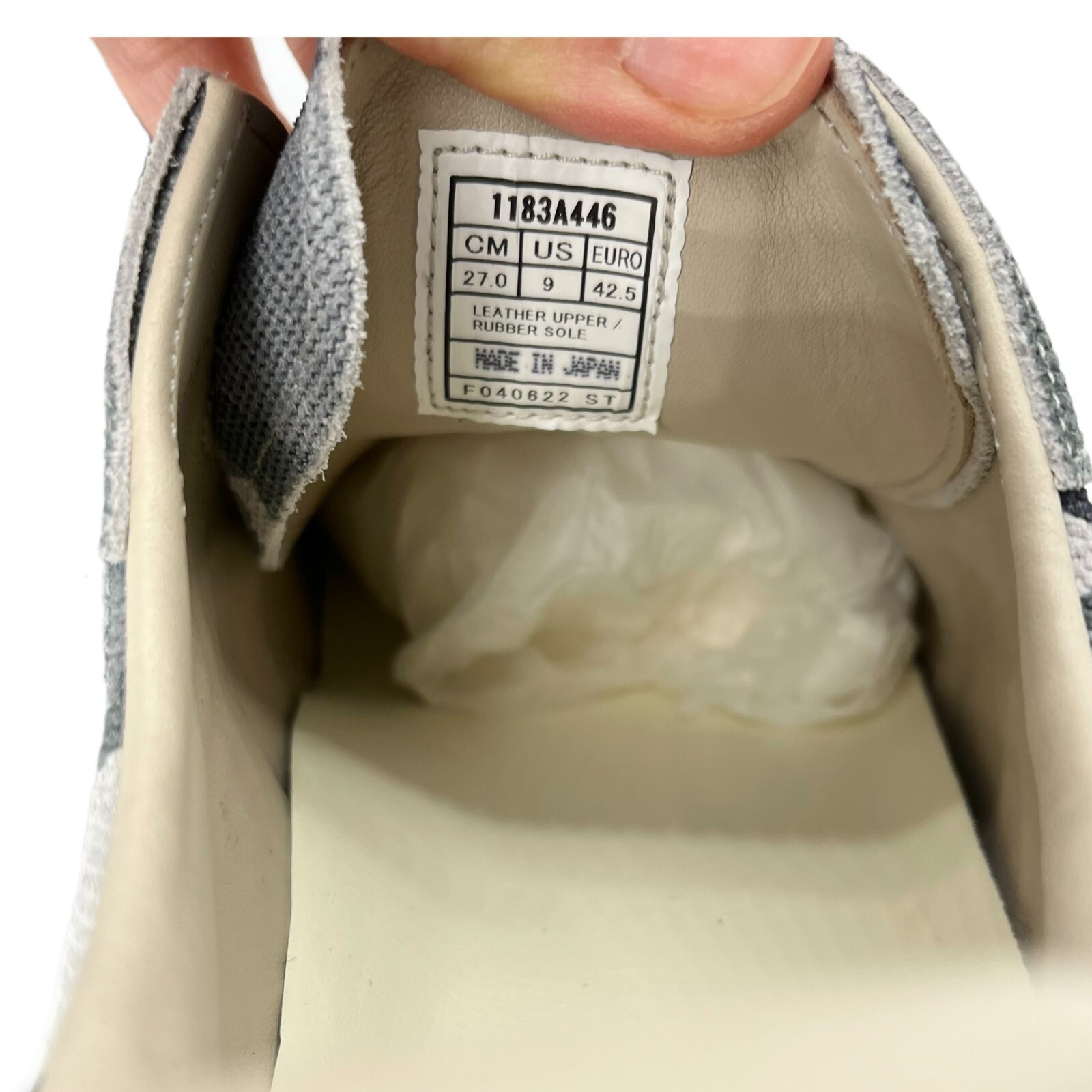 Pre-owned Onitsuka Tiger Nippon-made Tiger Ally Deluxe Low Top Sneakers Sheet Rock Us 9