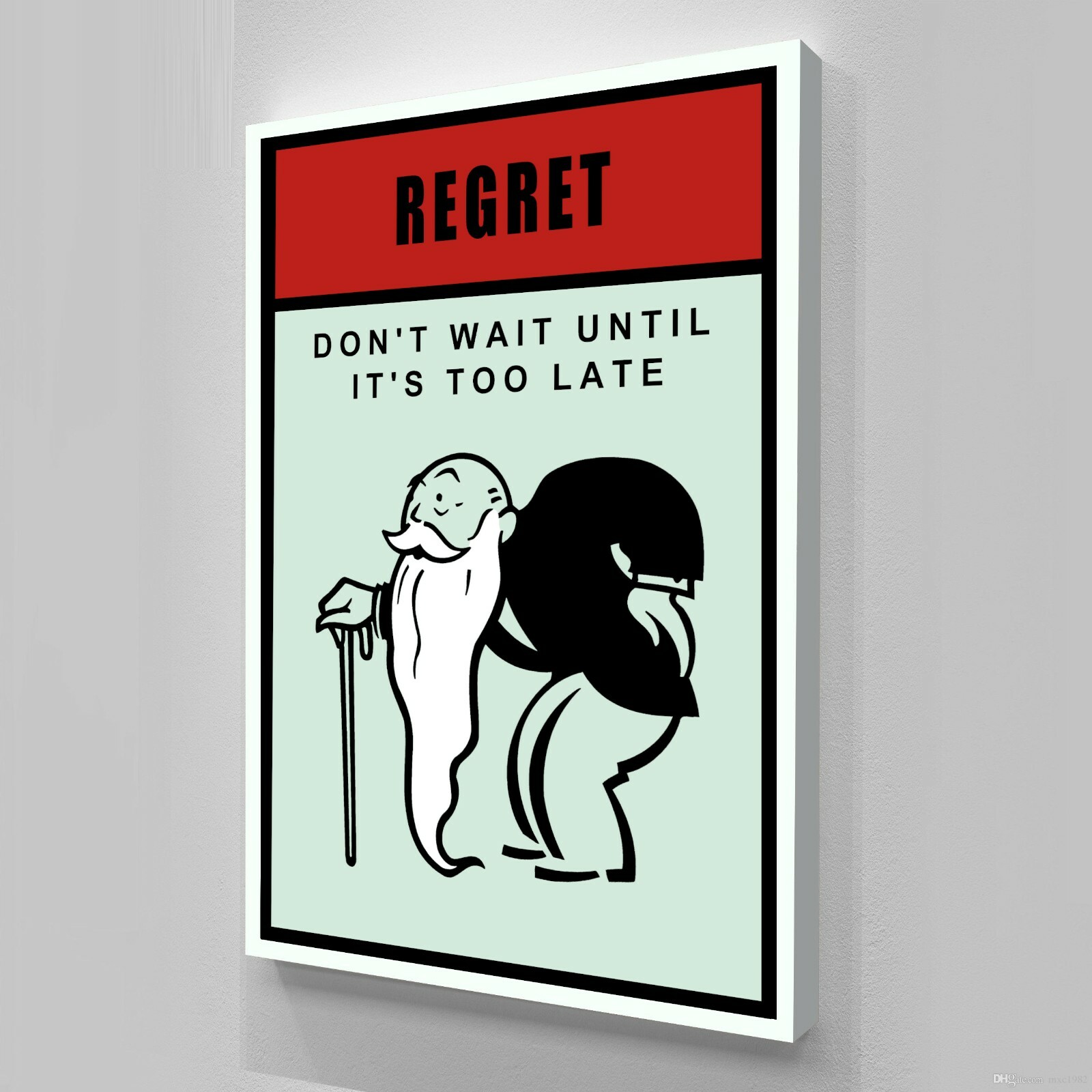 Set of 9 Monopoly ed3 Motivation Success Work Gift Decor Wall Art POSTER CANVAS