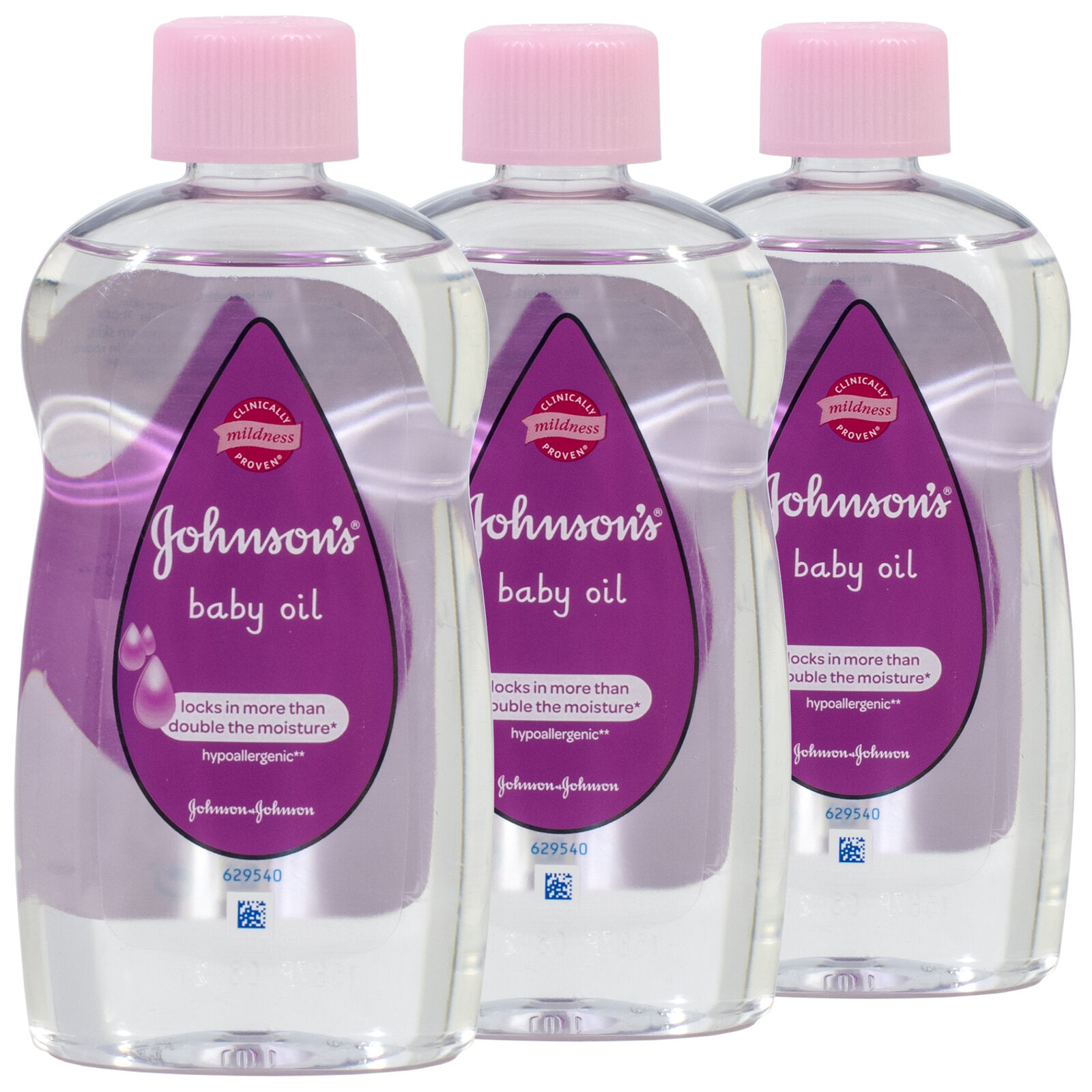 (14,67 EUR/l) 3x Johnson's Baby Oil / Öl 300ml