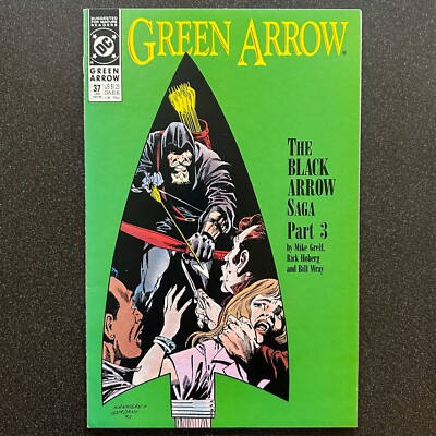 Green Arrow #37 (Sep 1990)   Black Arrow   Mike Grell story & Ed Hannigan cover