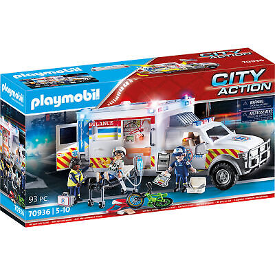 PLAYMOBIL 70936 City Action Rettungs-Fahrzeug: US Ambulance