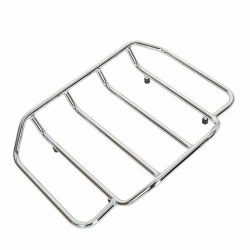 New Chromed Tour Pack Top luggage Rack Rail For Harley touring Trunk Pak FL