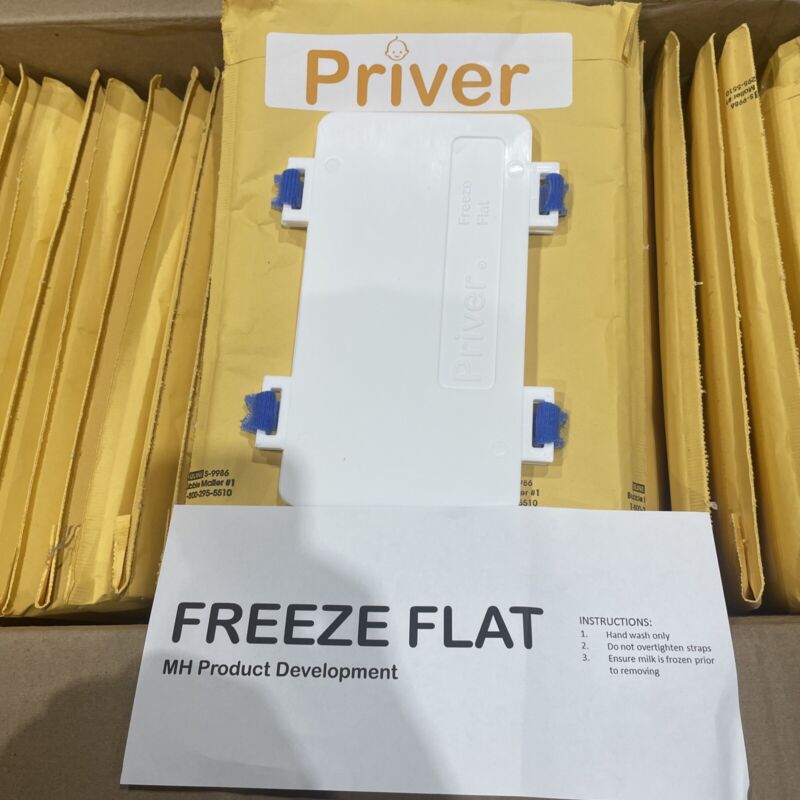 Prover Freeze Flat. Brest Milk Pouch To Freeze Flat. A3
