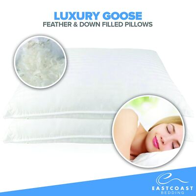 Cozy Dream Firm Pillow, Queen Pillow Medium Support Hotel Pillow, Queen Size ...