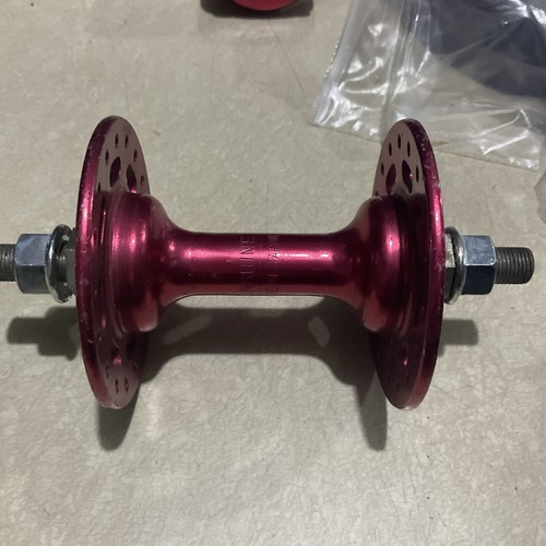 パーツ SUZUE - LARGE FLANGE BMX HUB FRONT 48H Vintage Suzue BMX Racing High Flange Front Hub 36h 3/8