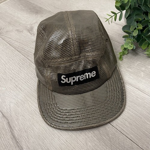 帽子 Supreme Laminated Box Weave Camp Cap Supreme Laminated Box Weave Camp Cap - fall winter 2017 | eBay