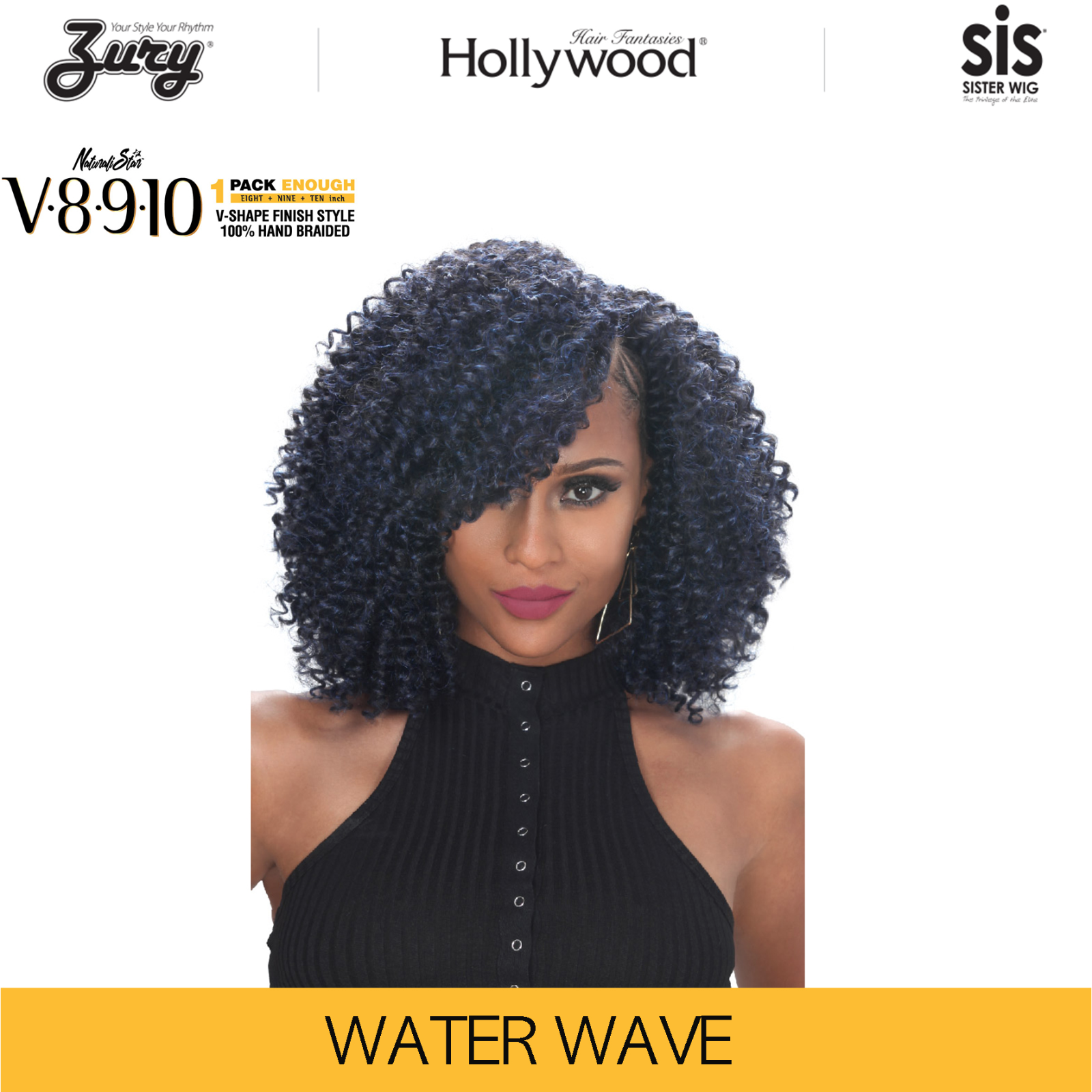 Zury Hollywood Naturali Star V8910 Crochet Braid 1 Pack Hair