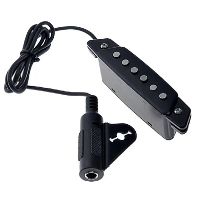 Acoustic Guitar Soundhole Magnetic Pickup Humbucker Passive With Power Jack
