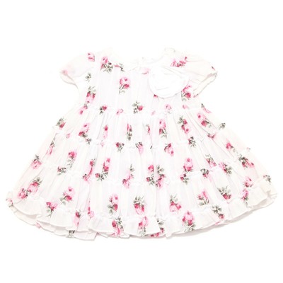 9540R vestito bimba SIMONETTA TINY abito bianco/rosa dress  kid